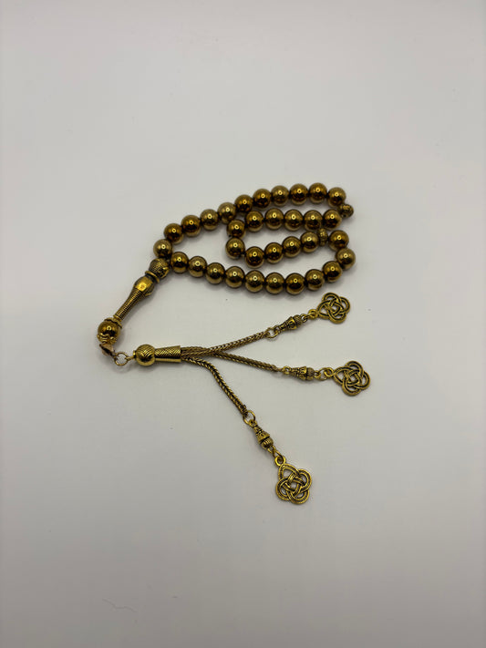 Gold and Silver Metal Masbah – 33 Count