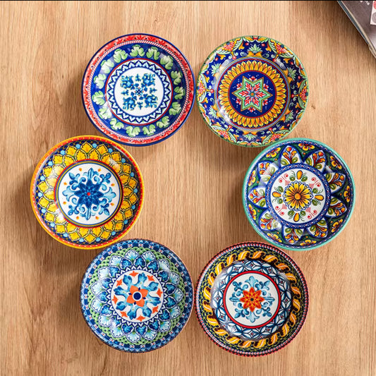 Moroccan Ceramic Bowls - Set of 6