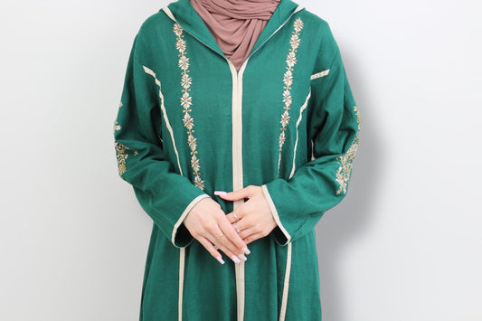 Women's Green Casual with Tatreez