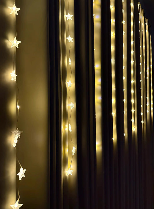 Waterfall Ramadan Stars and Crescent String Light