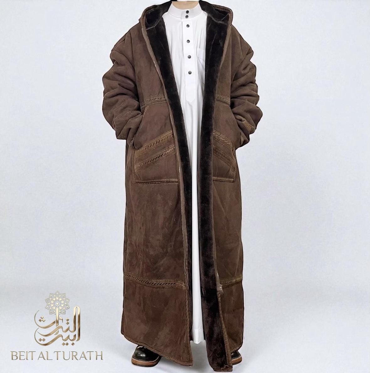 Brown Khaleeji Moroccan Farwa – Beit al Turath