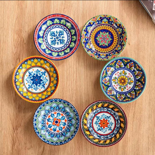 Moroccan Ceramic Bowls - Set of 6