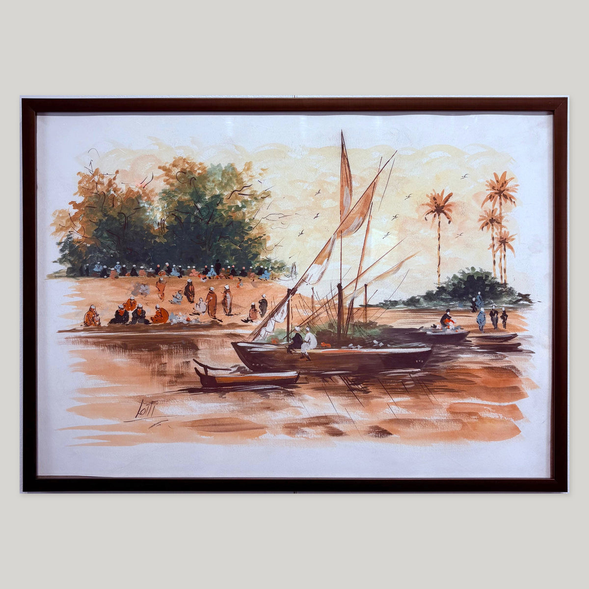 Canvas Poster of a Boat by Lotfi