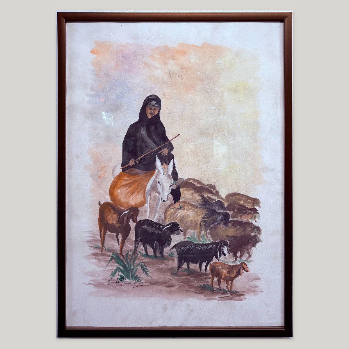 Canvas Poster of a Herd by Lotfi