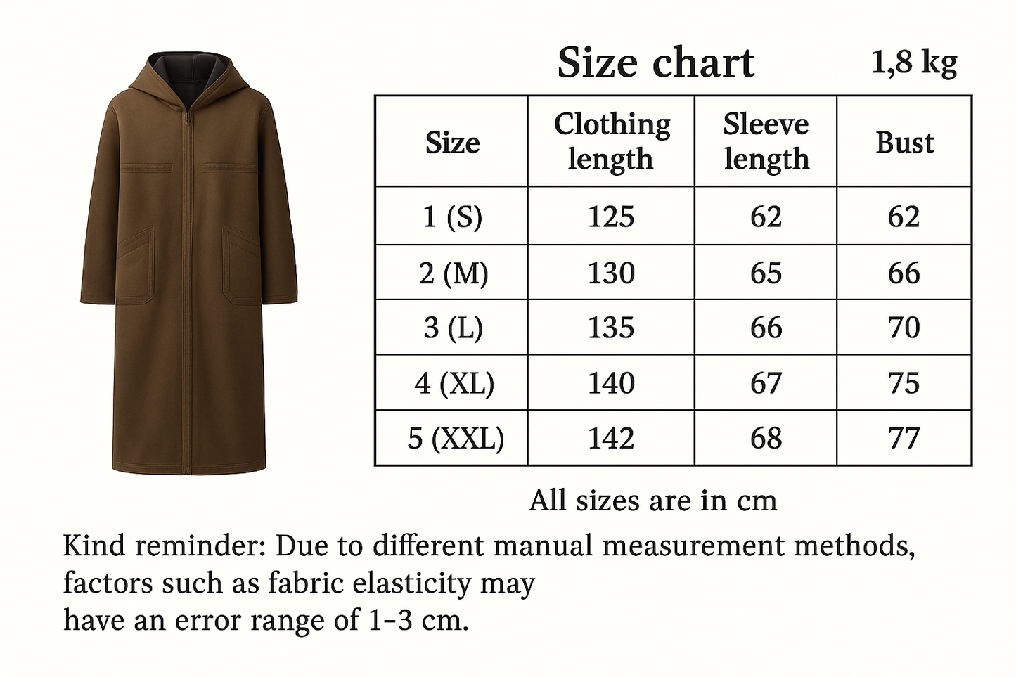 Brown Khaleeji Moroccan Farwa / Winter Coat with Hood