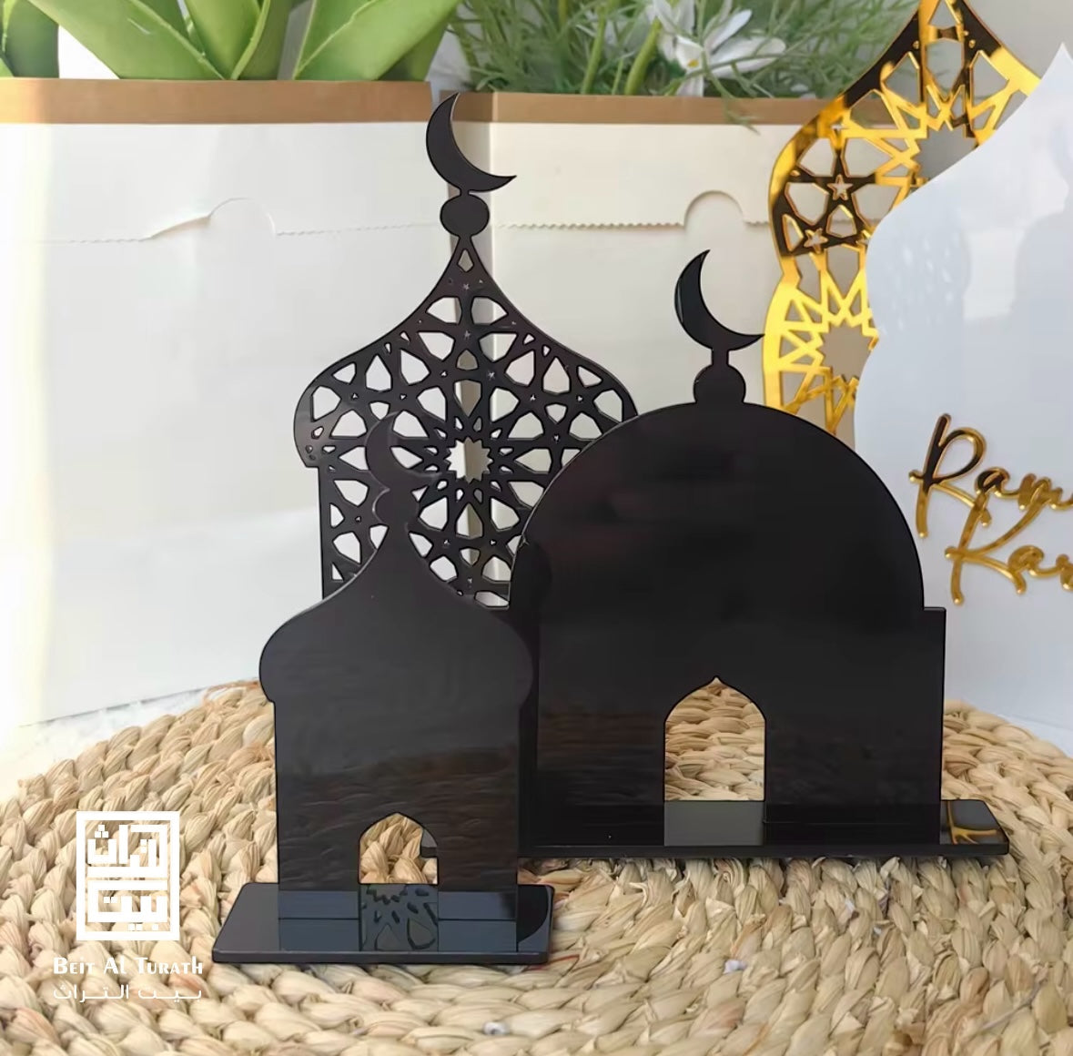 3-Piece Islamic Mosque Acrylic Decor Set
