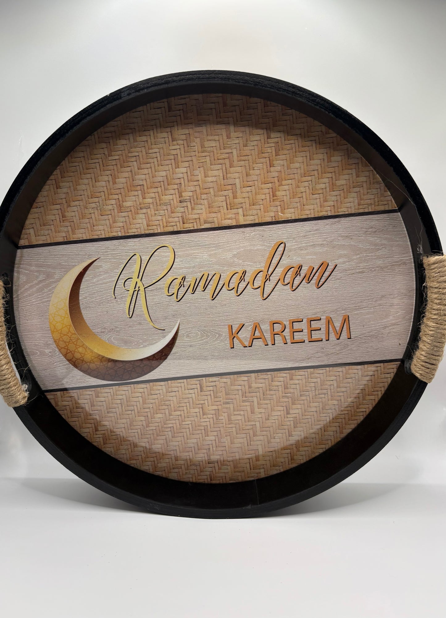 Ramadan Kareem Wooden Serving Trays – Beige or Black