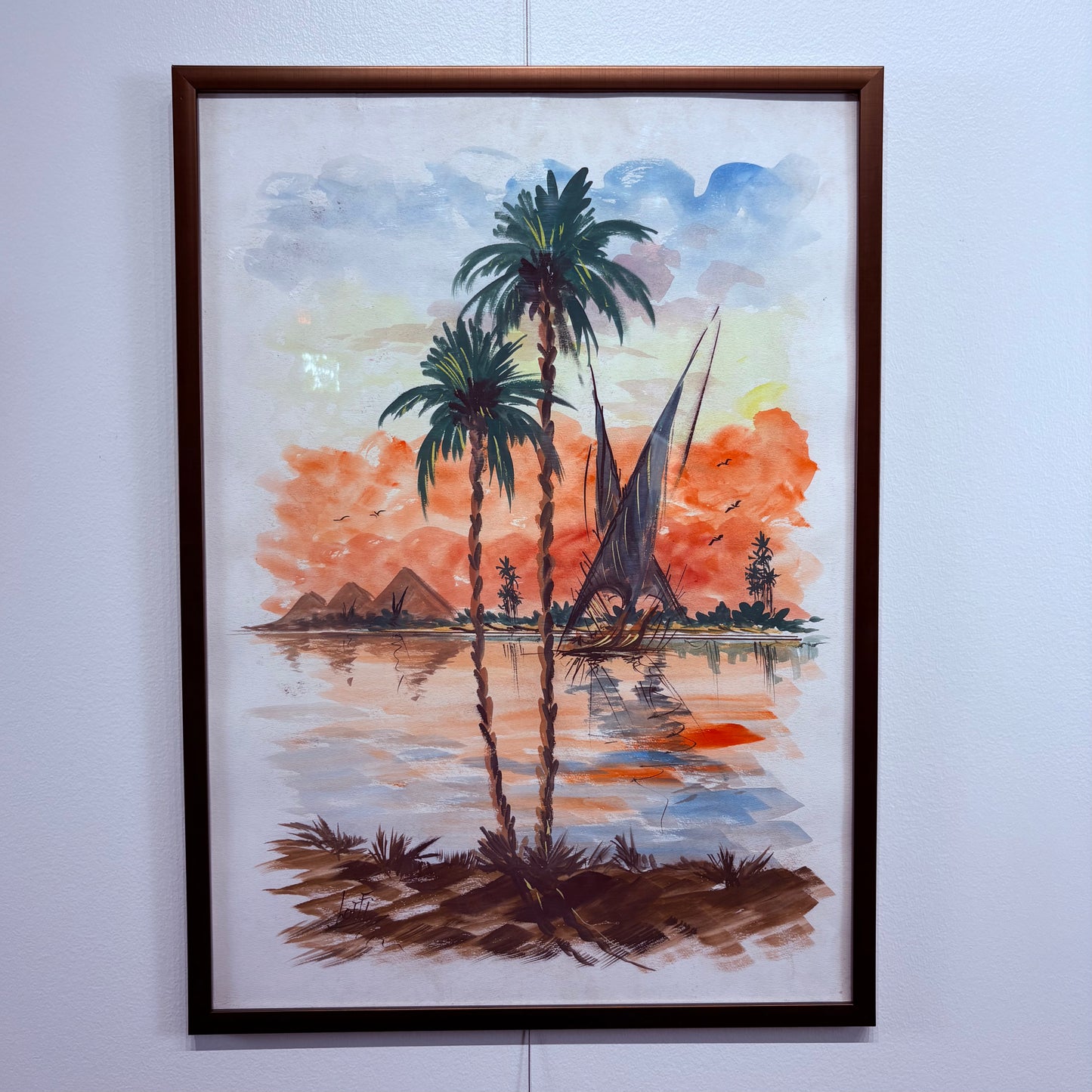 Canvas Poster of Tall Palm Trees by Lotfi
