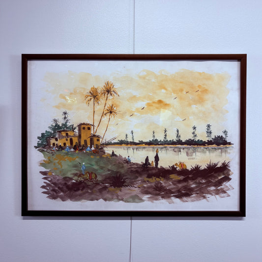 Canvas Poster of a Lake by Lotfi