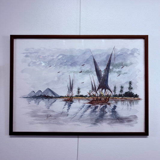 Canvas Poster of Boats by Lotfi