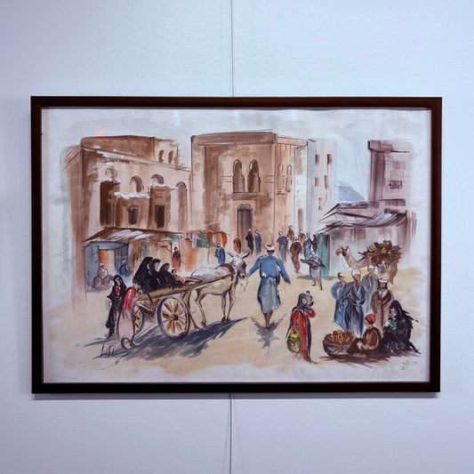 Canvas Poster of Village 2 by Lotfi