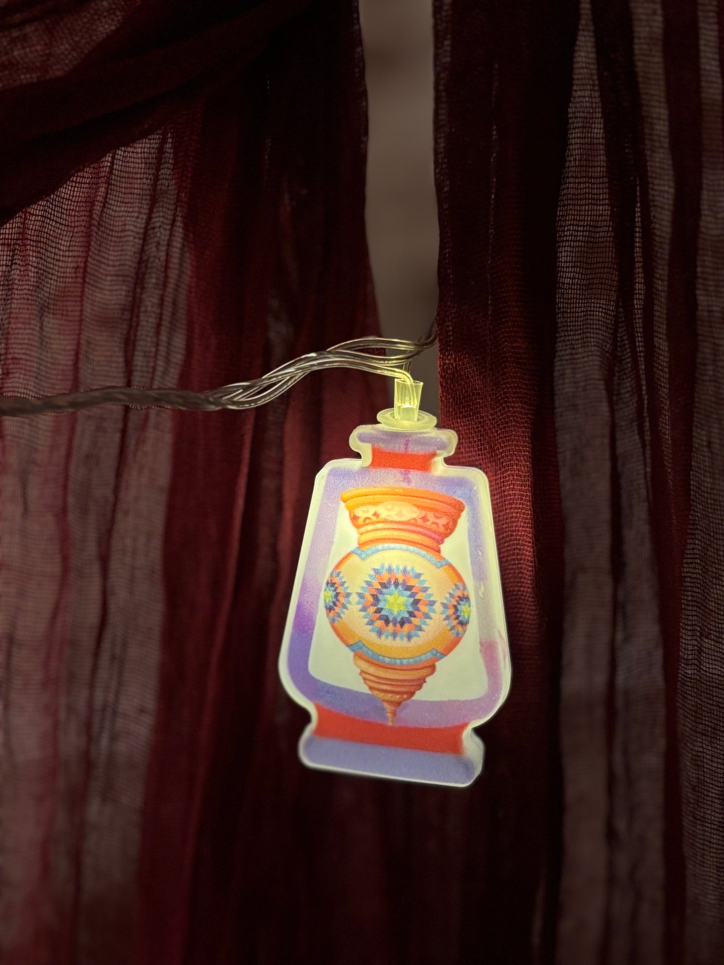 Ramadan String Light Hilal Style