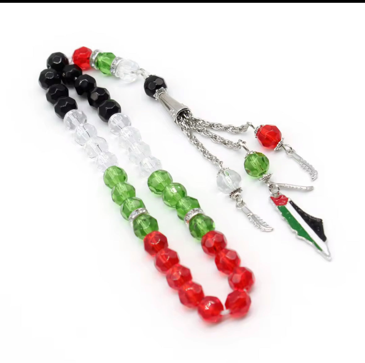 Palestine Colors Tasbih/Prayer Beads
