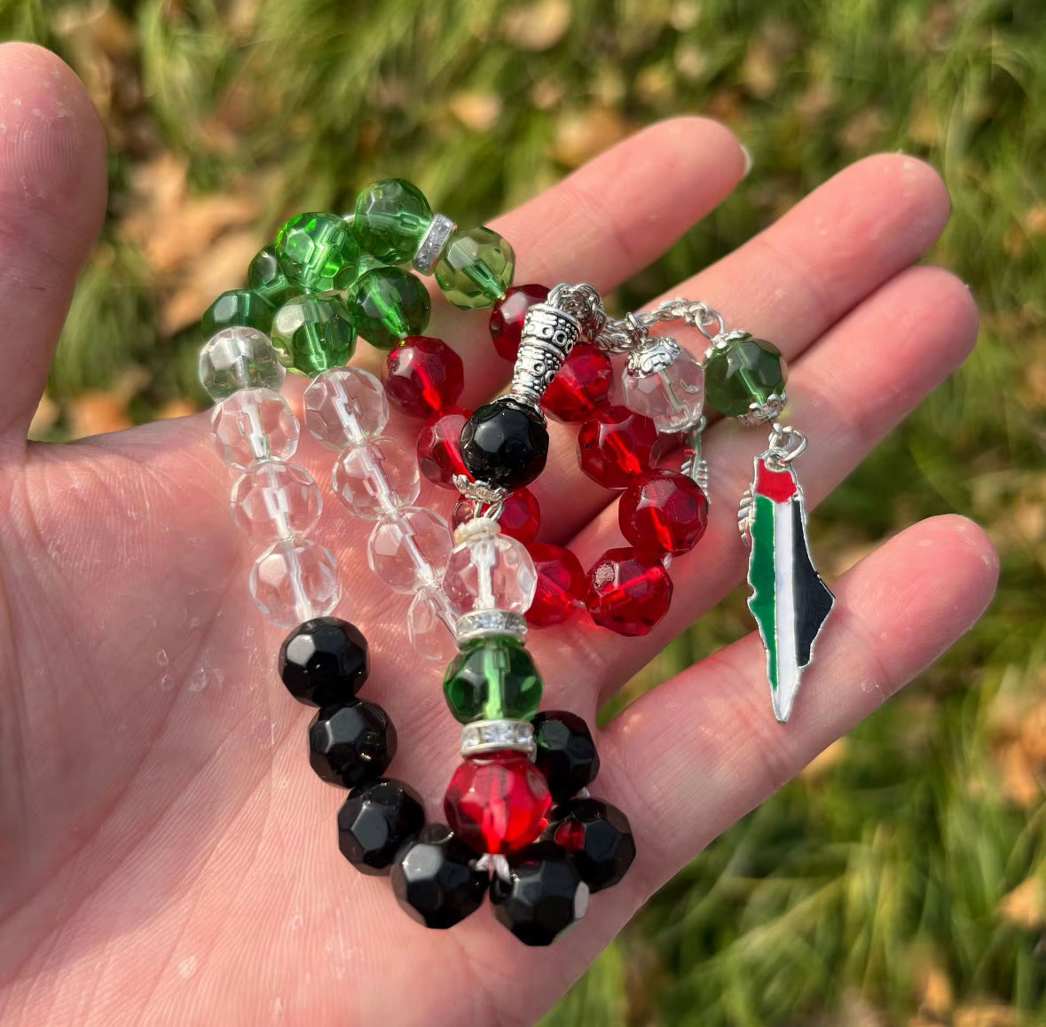 Palestine Colors Tasbih/Prayer Beads