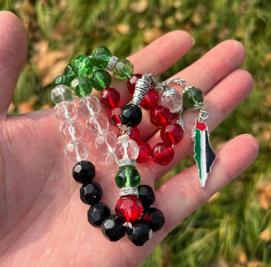 Palestine Colors Tasbih/Prayer Beads