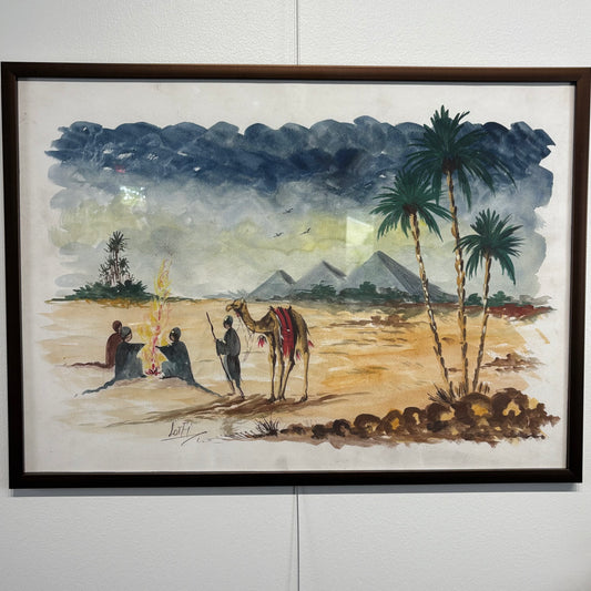 Canvas Poster of the pyramids by Lotfi