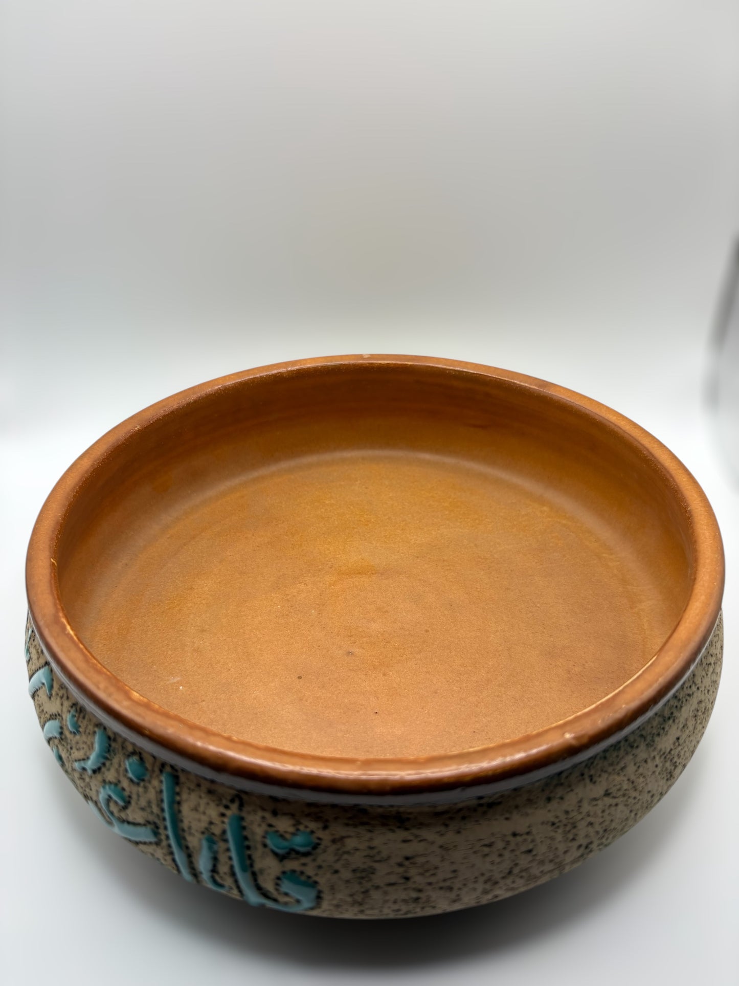 Beit Al-Turath Ceramic Serving Bowl with Arabic Calligraphy - Medium Size