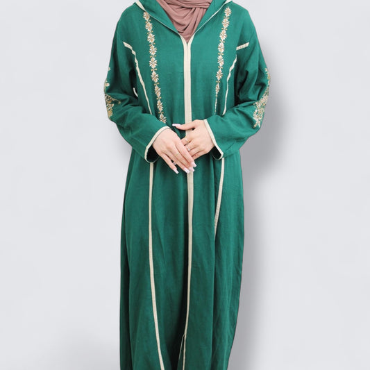 Women's Green Casual with Tatreez