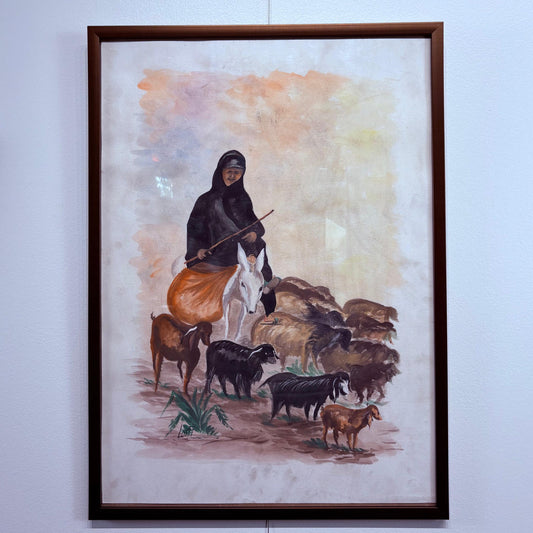 Canvas Poster of a Herd by Lotfi