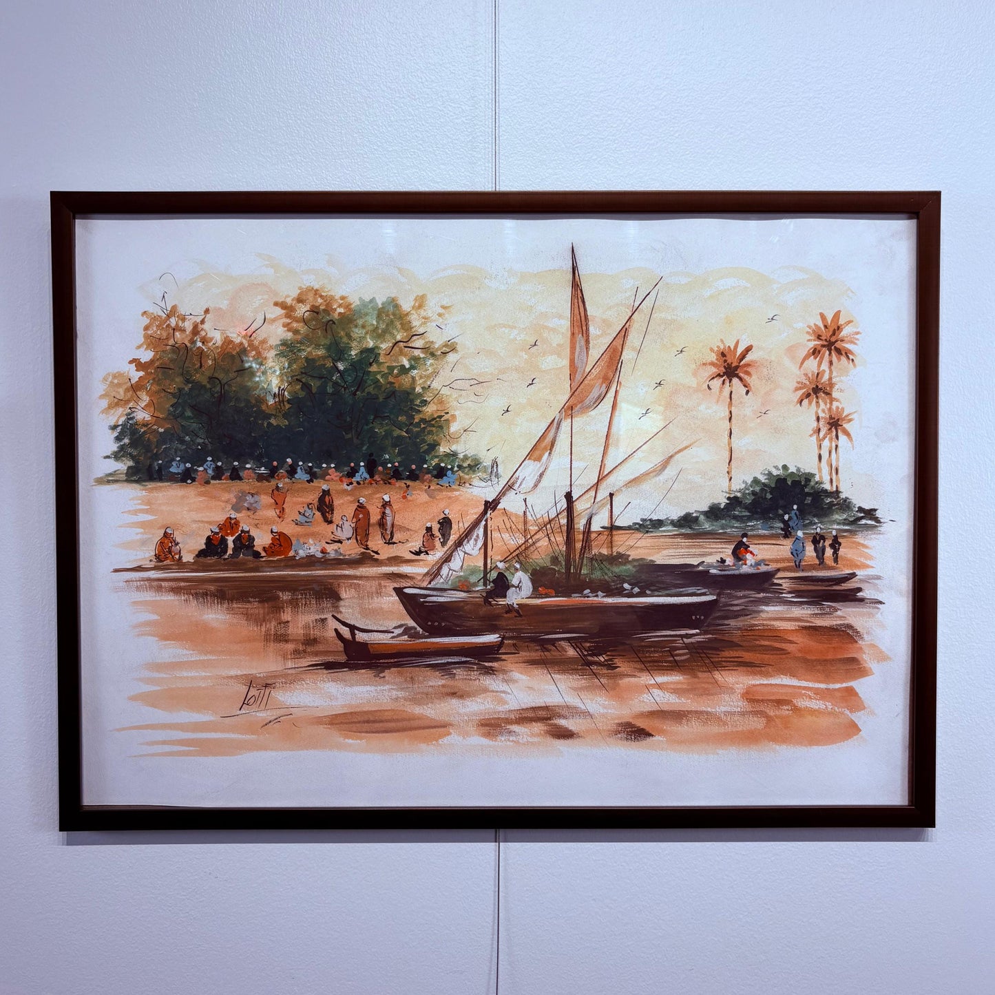 Canvas Poster of a Boat by Lotfi