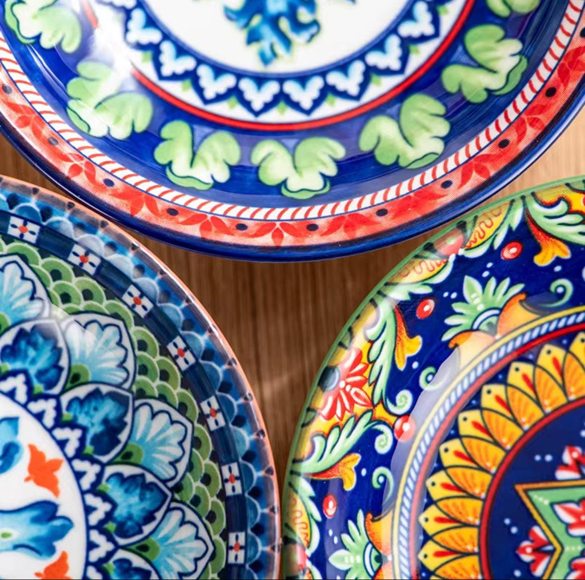 Moroccan Ceramic Bowls - Set of 6