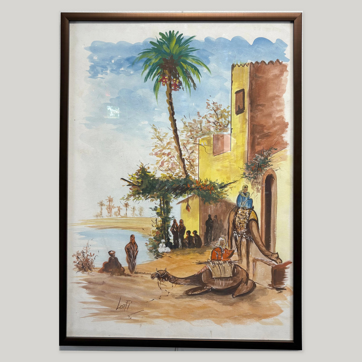 Palm Tree Canvas Wall Art by Lotfi