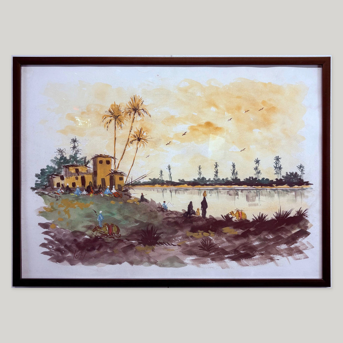 Canvas Poster of a Lake by Lotfi