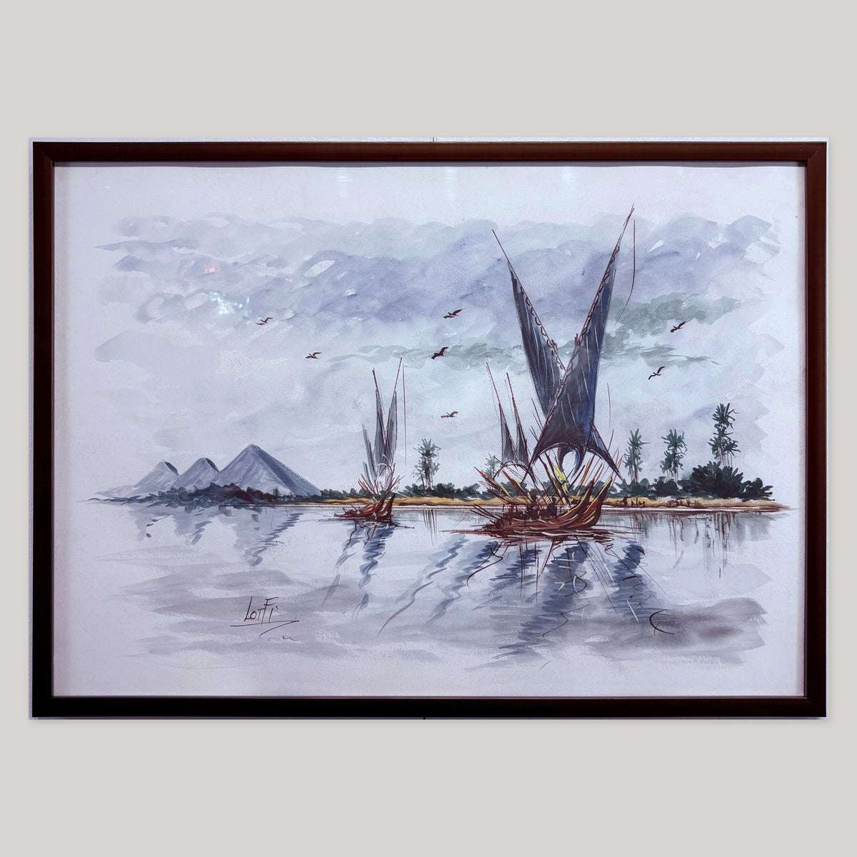 Sailboats Canvas Wall Art by Lotfi
